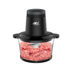 Anex AG-3055 Deluxe Chopper 300 Watts glass bowl 100% pure copper motor  - 2 Years Brand Warranty (3 Months 0% Percent Profit Product Available on 48 Months Installment) N.T